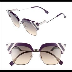 FENDI FF 0241/S 0B3V Violet Cat Eye Sunglasses